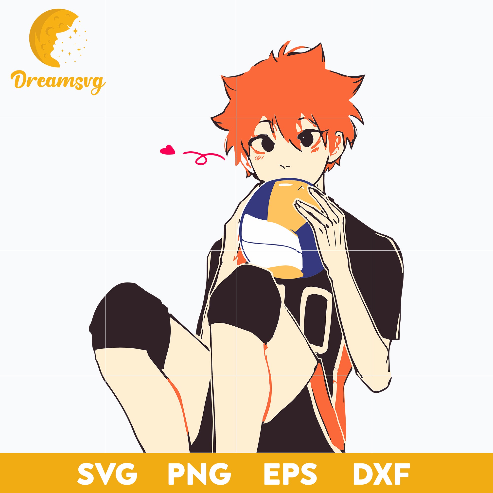 Hinata Shouyou Svg, Haikyuu Volleyball Svg, Volleyball Lover Svg, file for cricut, Anime svg, png, eps, dxf digital download