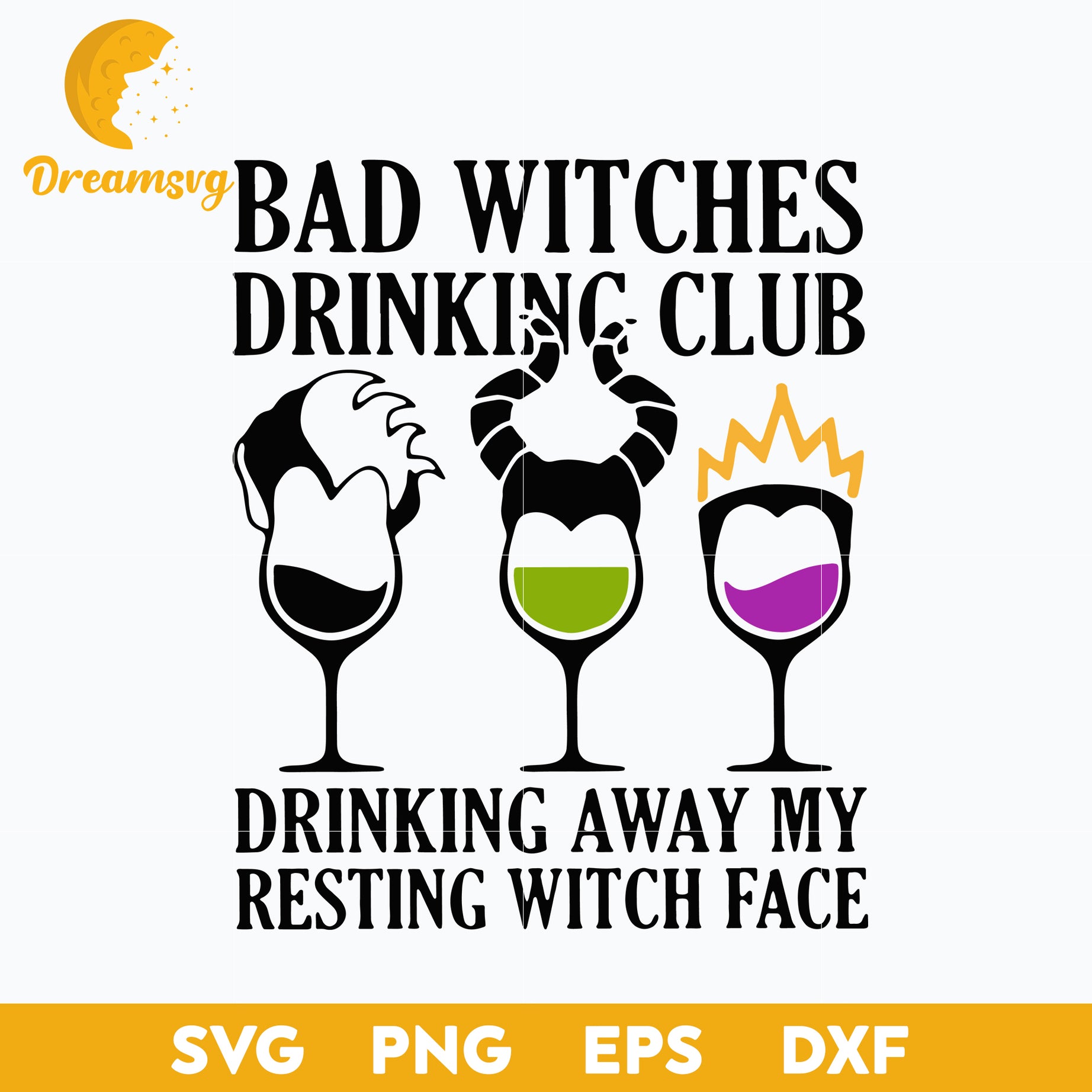 Hocus Pocus Bad Witches Drinking Club svg, Halloween svg, png, dxf, eps digital file.