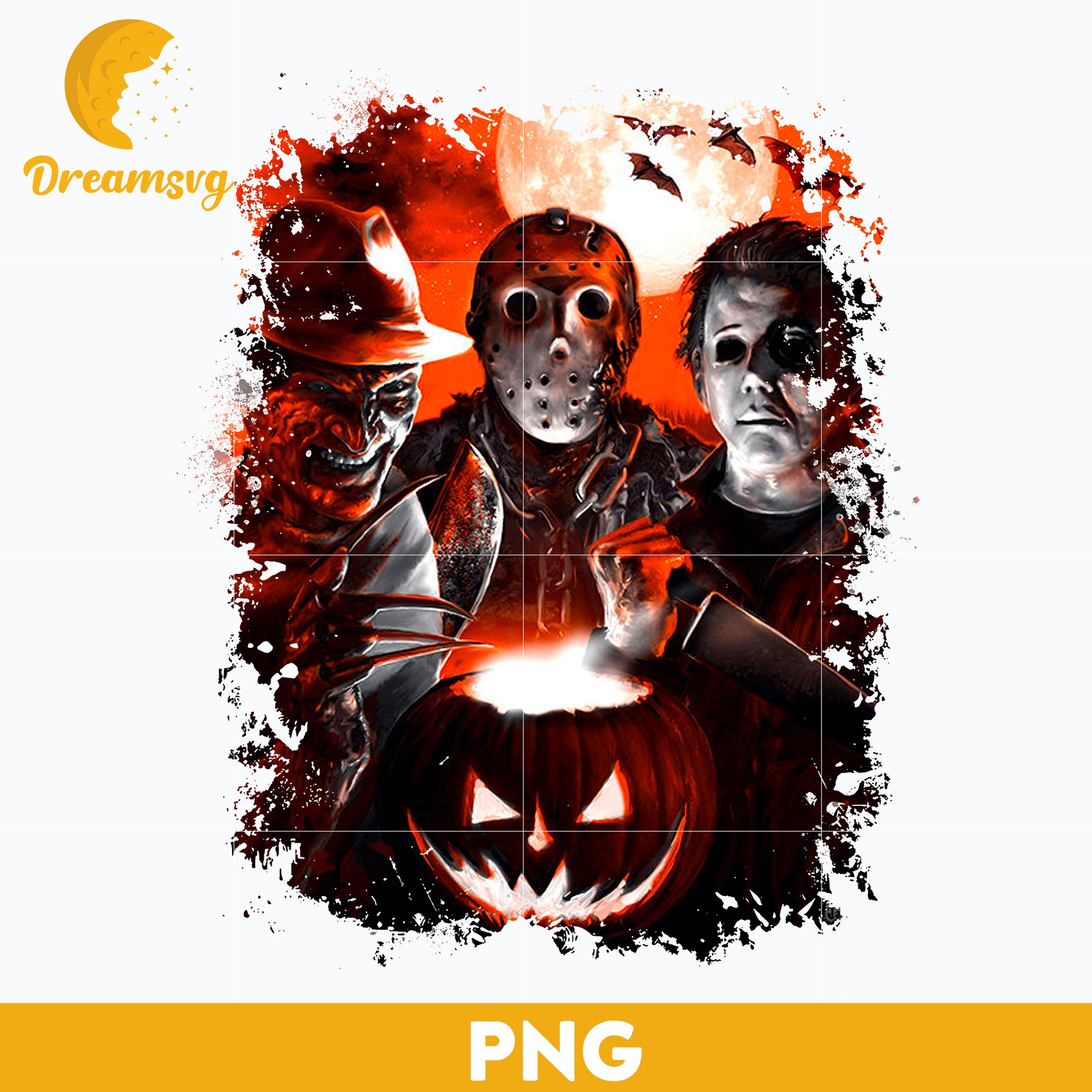 Horror movies PNG, Horror Characters PNG, Halloween Horror Movie Killers, Horror Movie Killers PNG, Digital files