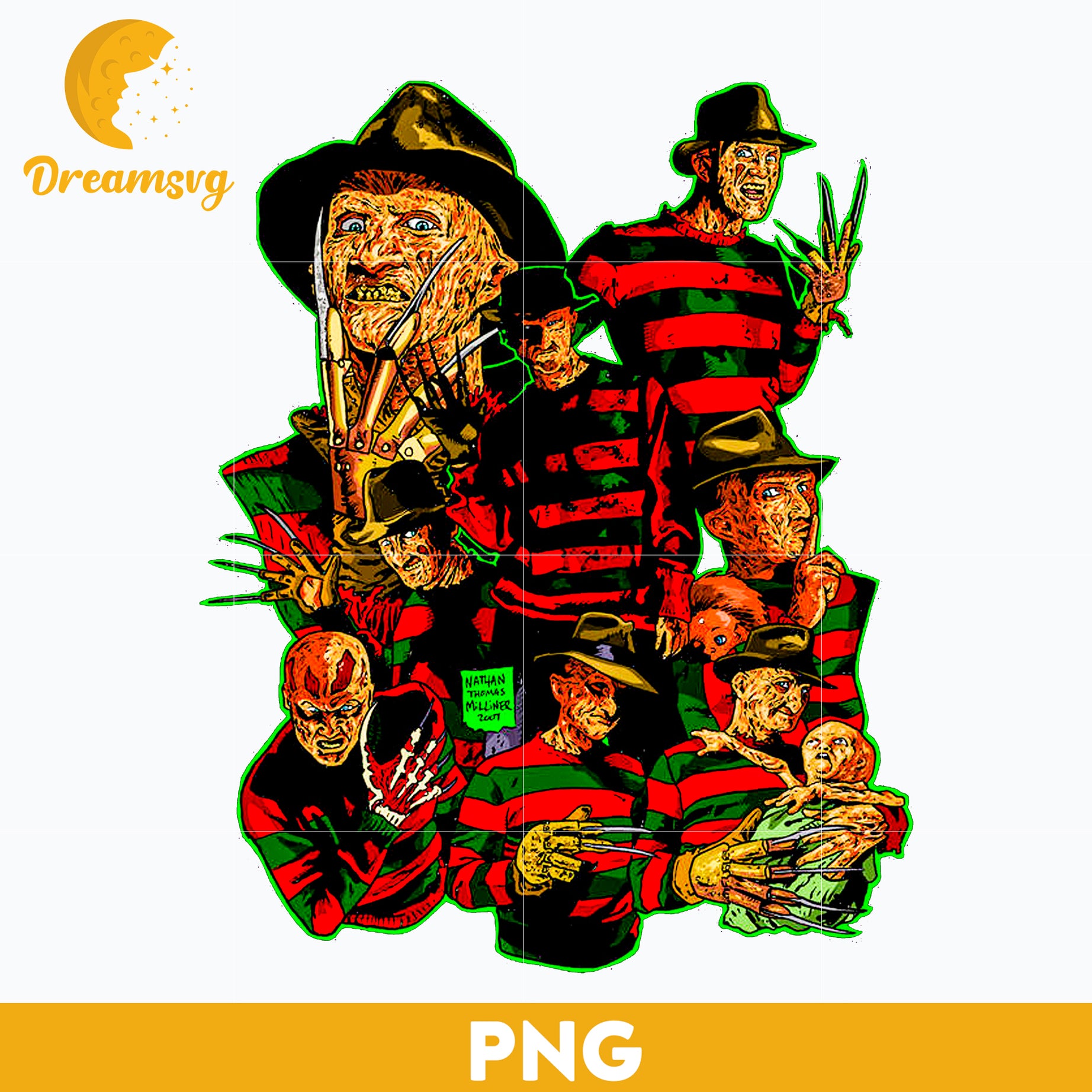 Horror movies PNG, Horror Characters PNG, Halloween Horror Movie Killers, Horror Movie Killers PNG, Digital files