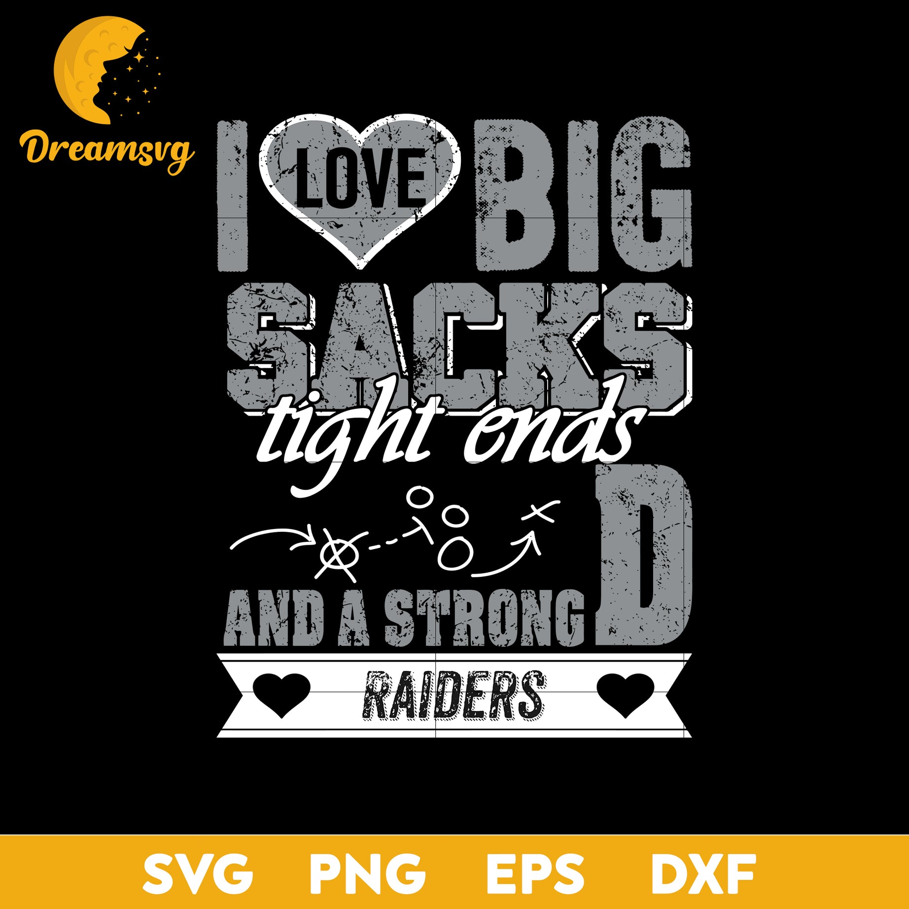 I Love Big Sacks tight ends and a strongD Las Vegas Raiders Svg , Nfl Svg, Png, Dxf, Eps Digital File.
