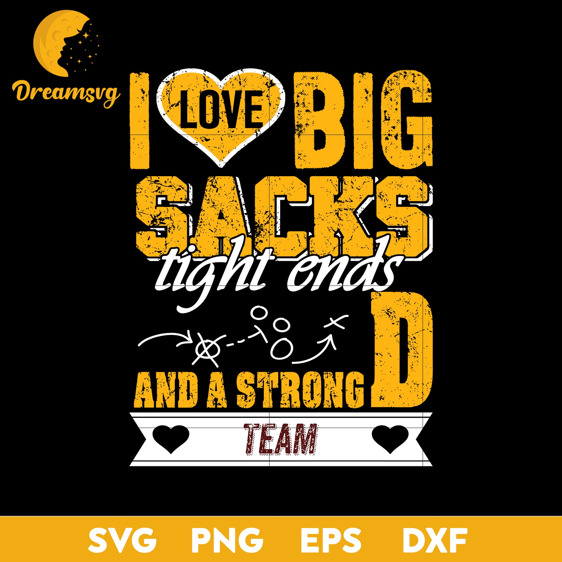 I Love Big Sacks tight ends and a strongD Washington Football Team Svg , Nfl Svg, Png, Dxf, Eps Digital File.