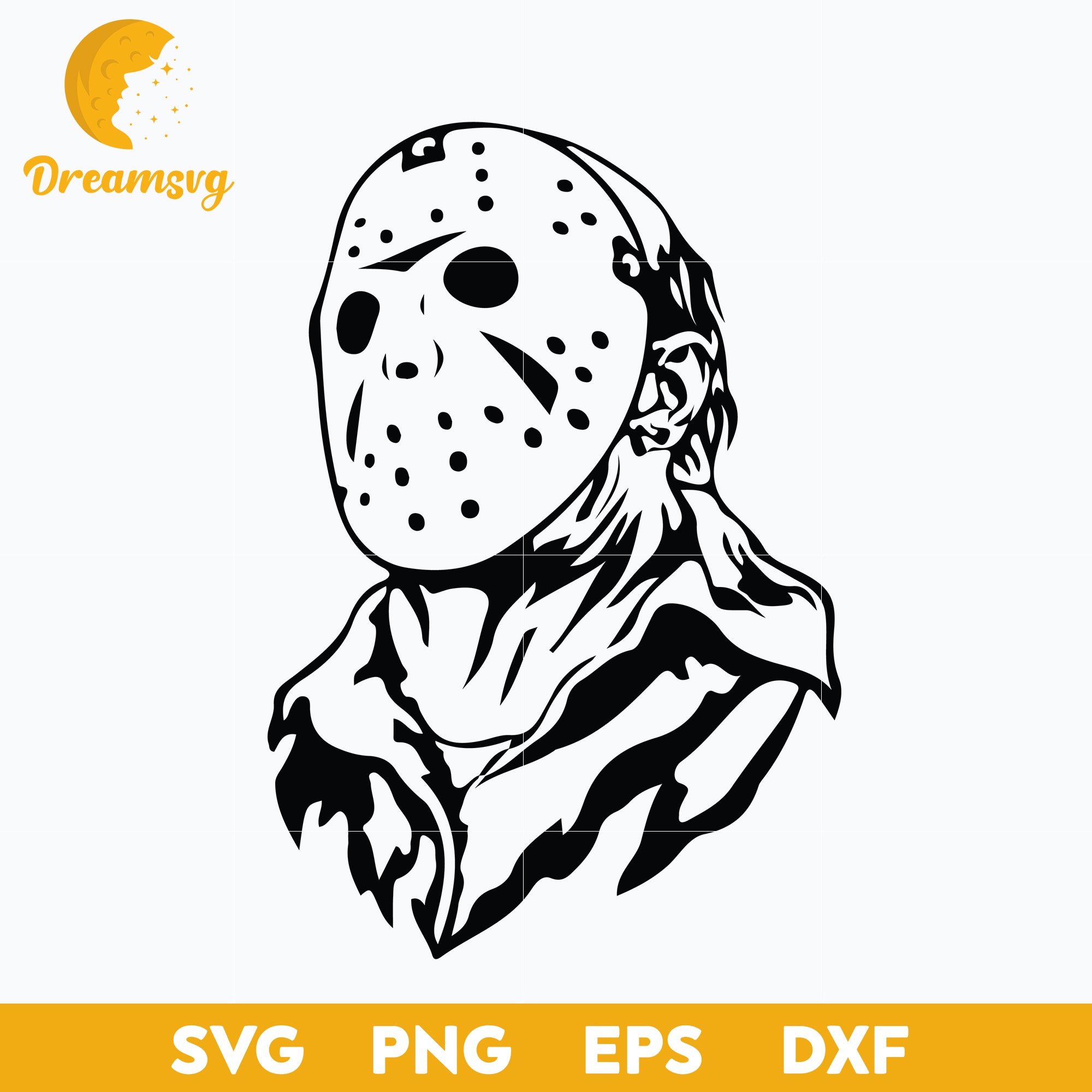 Jason Voorhees Svg, Jason Voorhees Halloween Svg, Horror Svg, Scary Halloween Svg, Horror Characters Svg, Halloween svg, png, dxf, eps digital file.