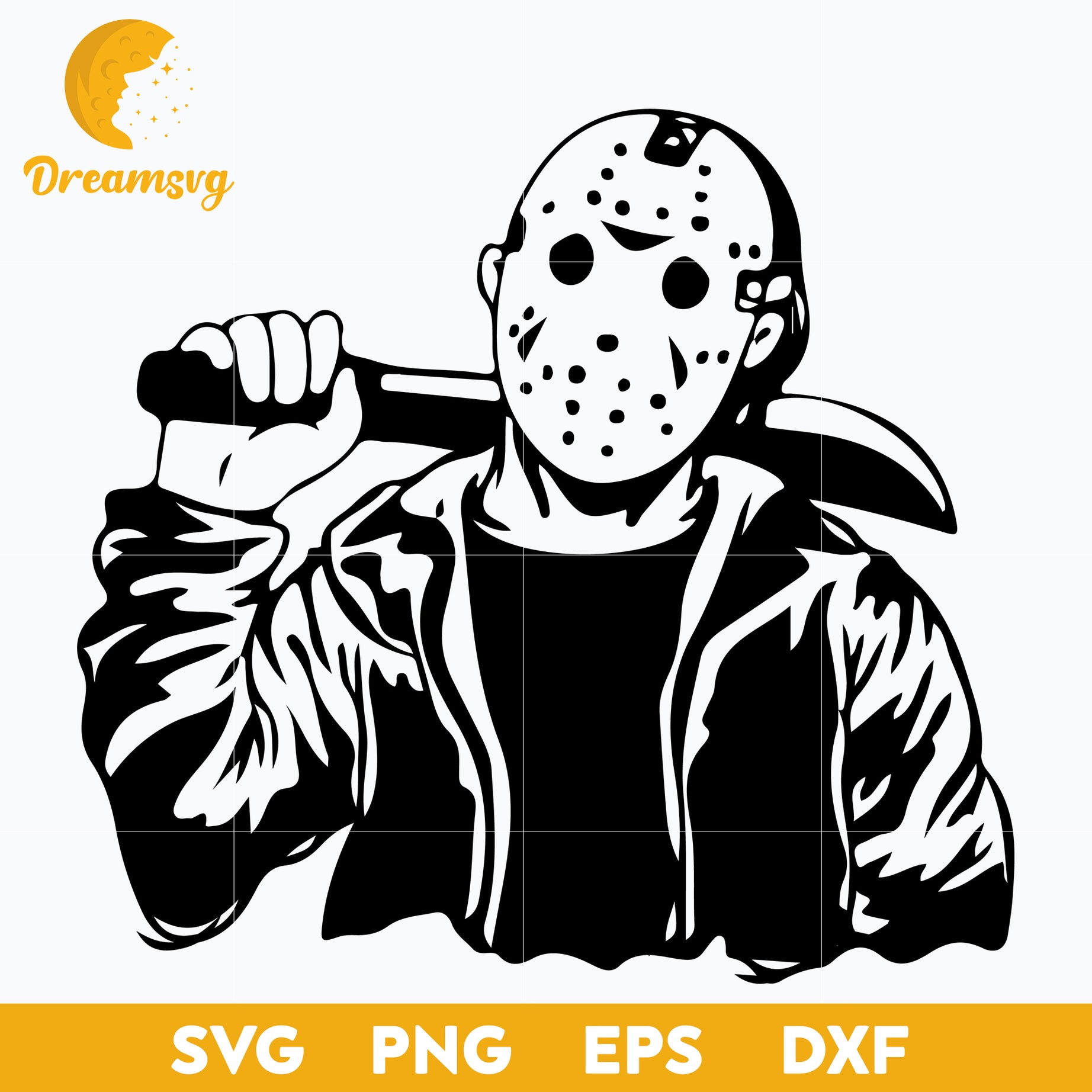 Jason Voorhees Svg, Jason Voorhees Halloween Svg, Horror Svg, Scary Halloween Svg, Horror Characters Svg, Halloween svg, png, dxf, eps digital file.