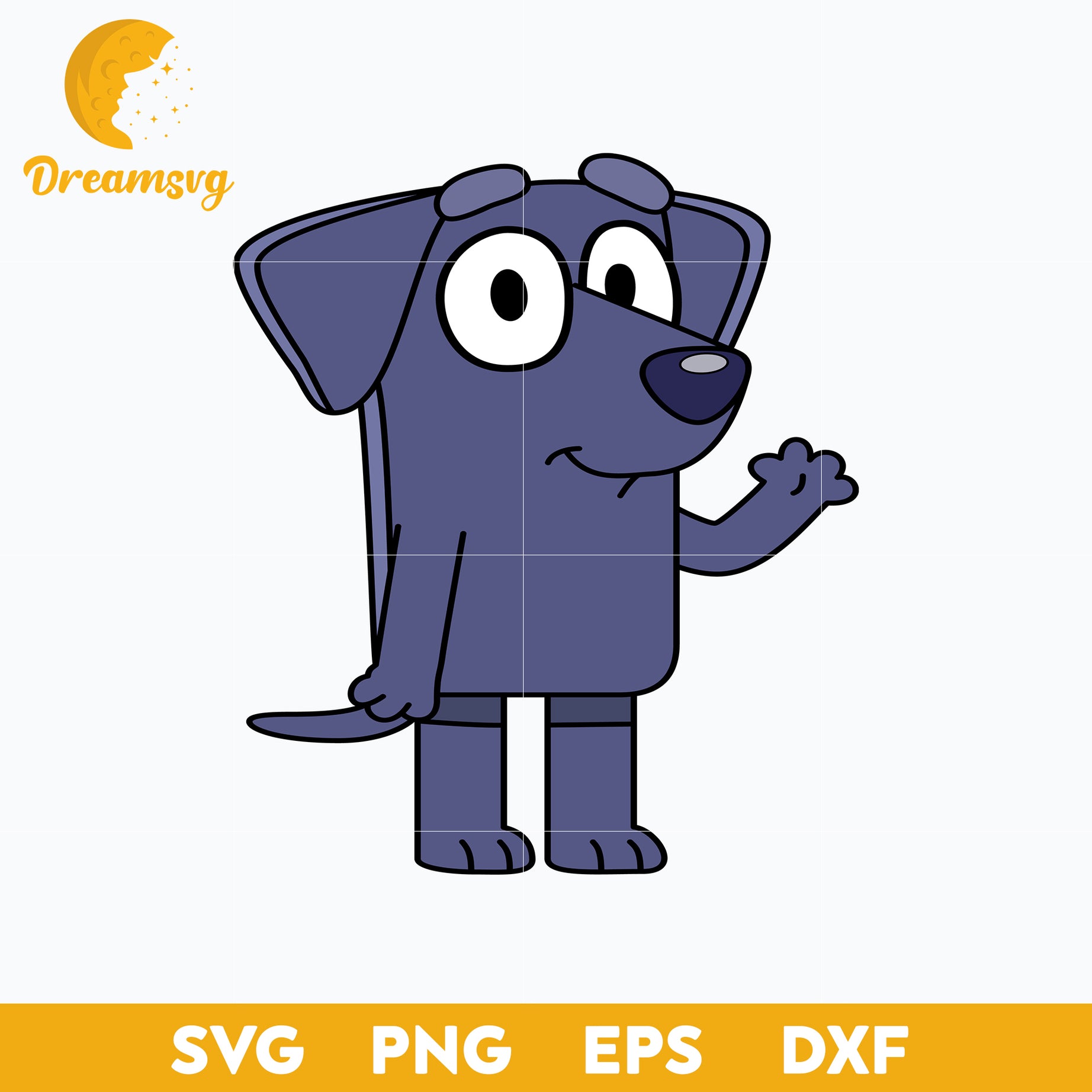 Jean Luc svg, Bluey Vector, Bluey Alphabeth, Bluey Cutfile, Bluey Clipart, Cartoon svg, png, dxf, eps file