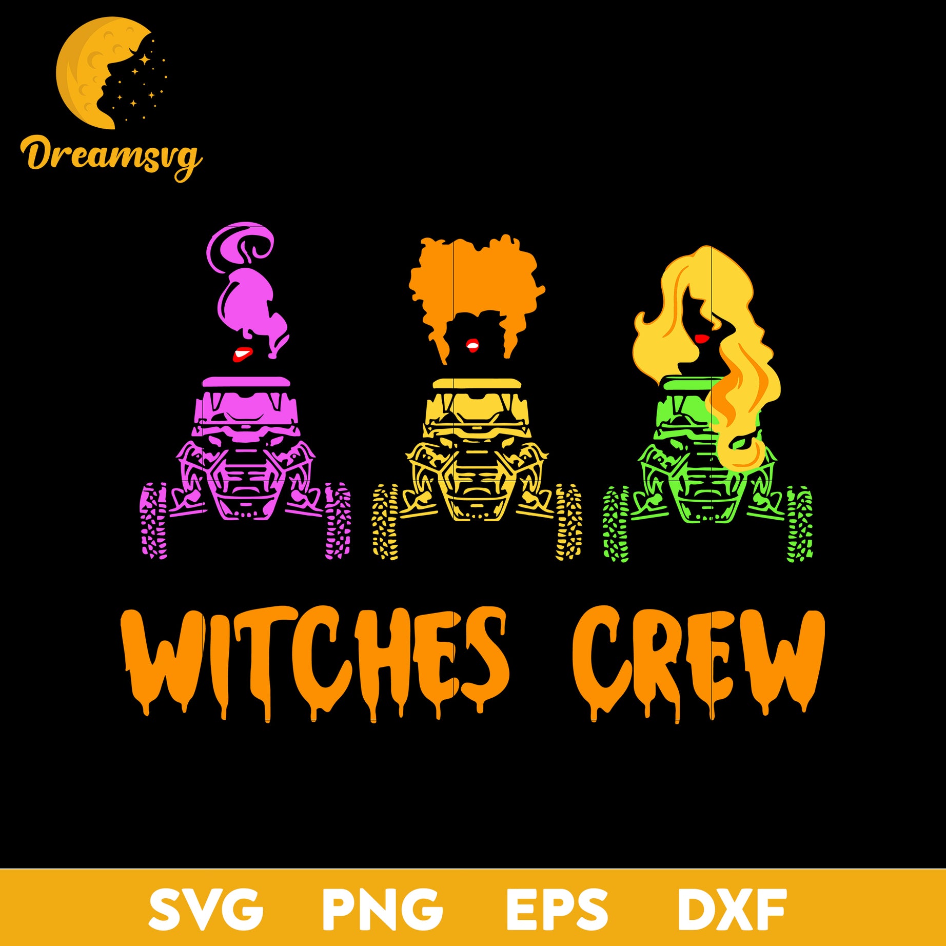 Jeep Hocus Pocus Witches Crew svg, Halloween svg, png, dxf, eps digital file.