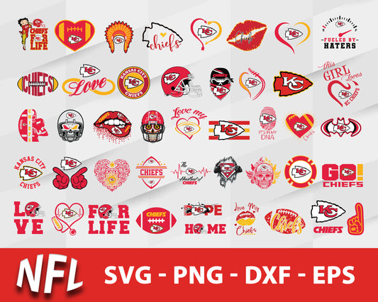 Kansas City Chiefs Svg Bundle, Kansas City Chiefs Svg, Sport Svg, Nfl Svg, Png, Dxf, Eps Digital File.