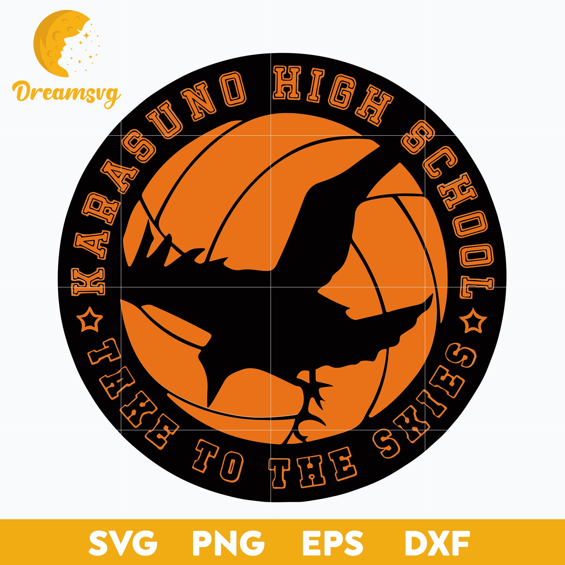 Karasuno High School Logo Svg, Take To The Skies Svg, Haikyuu Svg, Anime Svg, png, eps, dxf digital download.