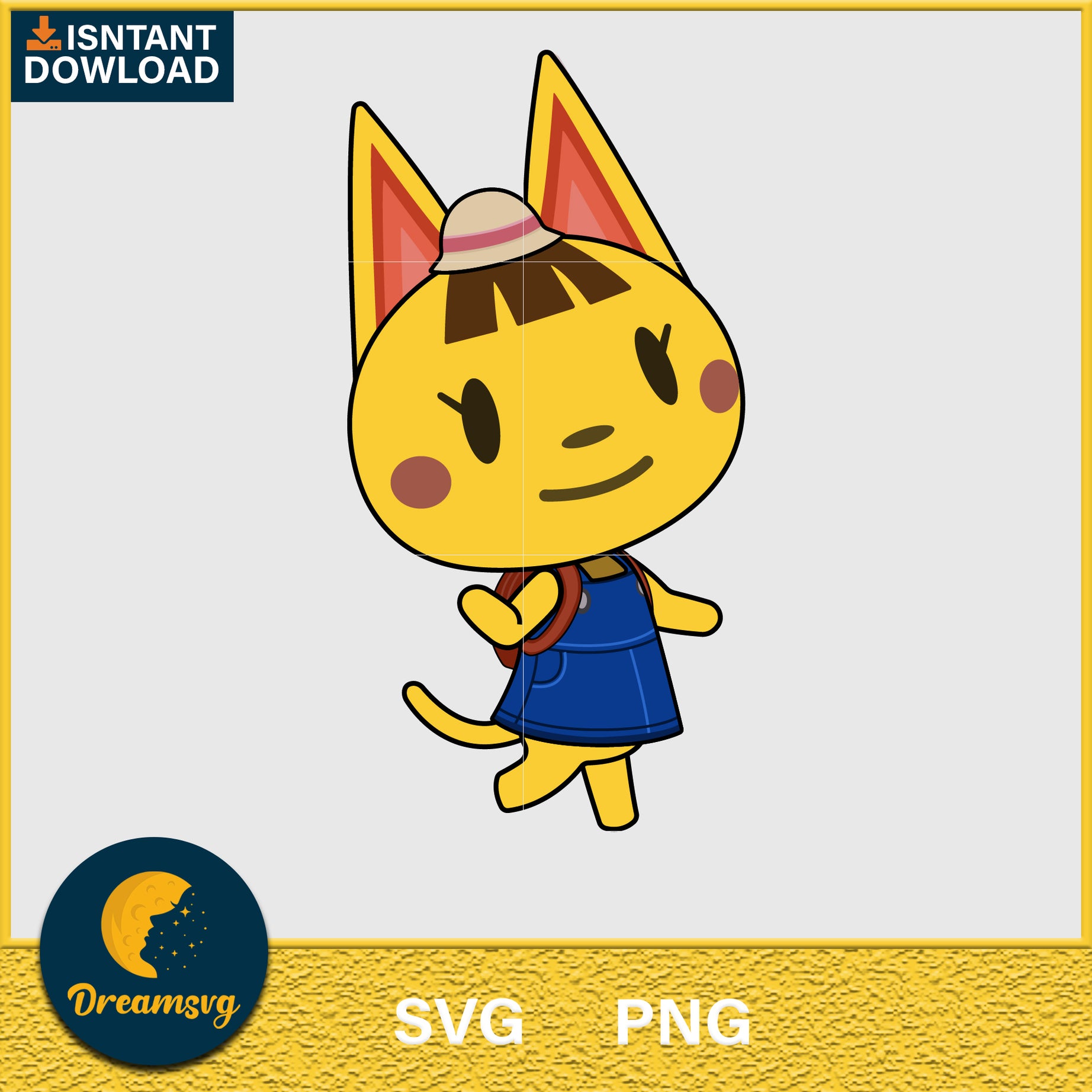 Katie Animal Crossing Svg, Animal Crossing Svg, Animal Crossing Png, Cartoon svg, svg, png digital file