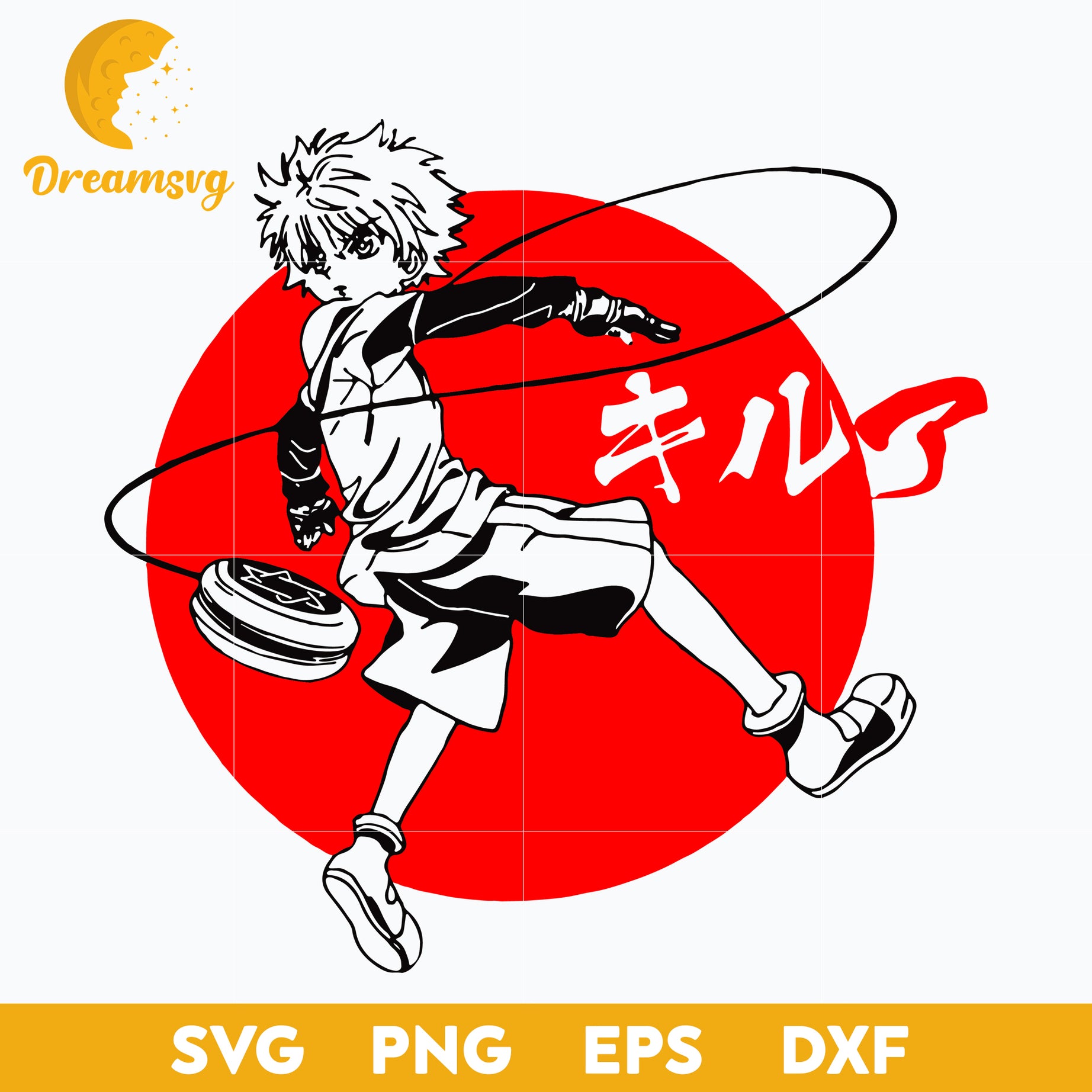 Killua’s Yo-Yos SVG, Hunter x Hunter SVG, Anime HxH SVG, Anime Svg, png, eps, dxf digital download.