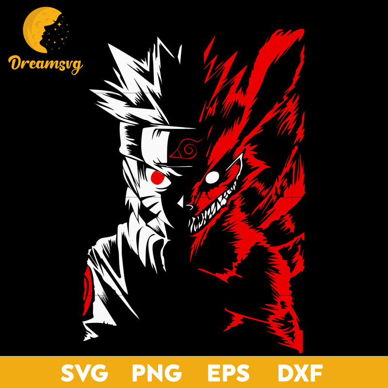 Kyuubi Naruto Svg, Naruto Shippuden Kurama Svg, Naruto Svg, The Nine T