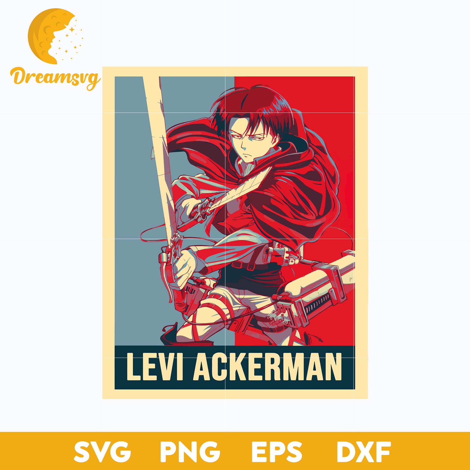 Levi Ackerman Svg, Attack On Titan Svg, Levi Svg, Anime Gift Svg, Anime Svg, png, eps, dxf digital download.