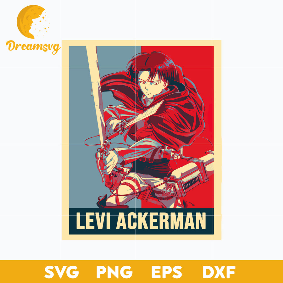Levi Ackerman Svg, Attack On Titan Svg, Levi Svg, Anime Gift Svg, Anime Svg, png, eps, dxf digital download.