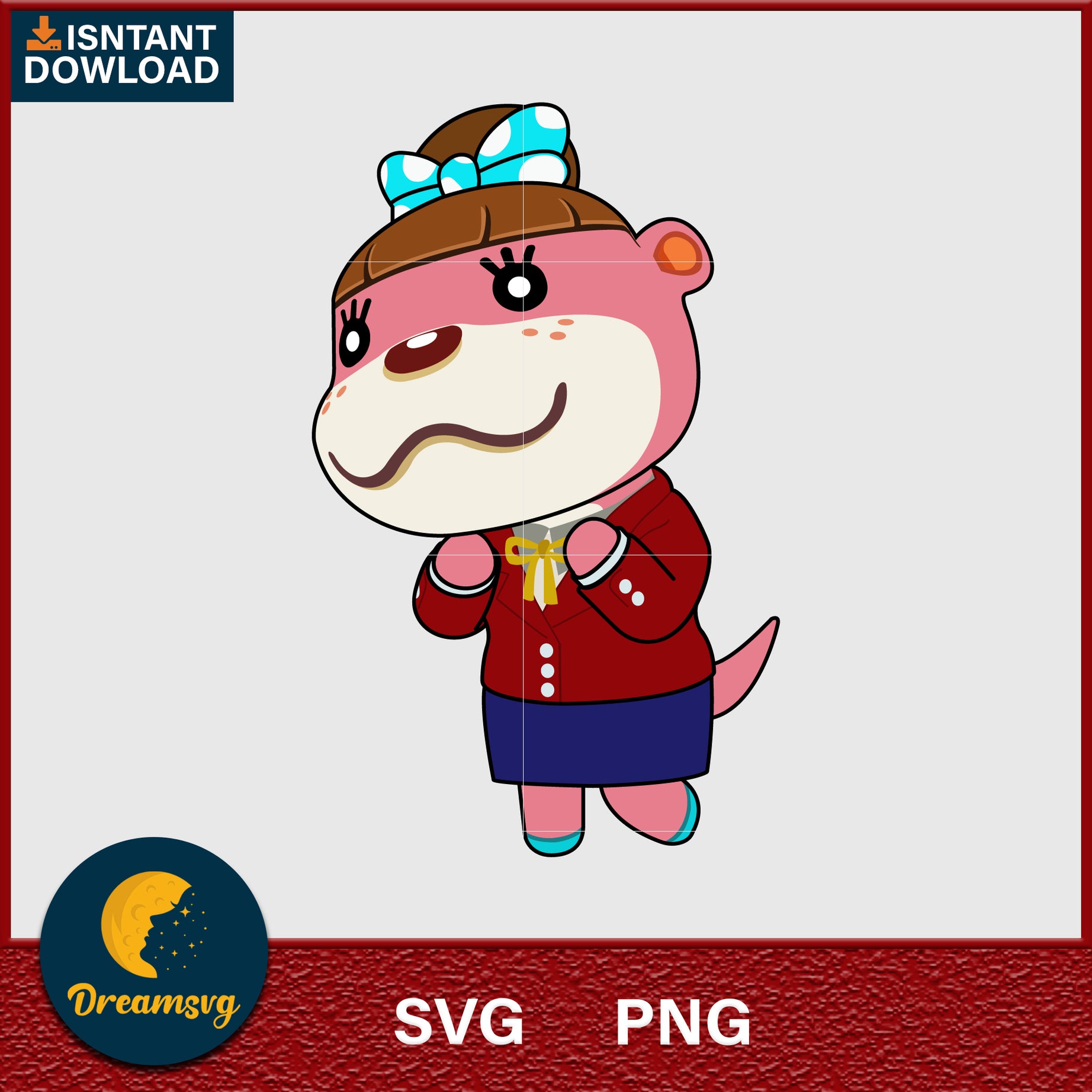Lottie Animal Crossing Svg, Animal Crossing Svg, Animal Crossing Png, Cartoon svg, svg, png digital file