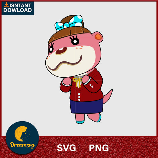 Lottie Animal Crossing Svg, Animal Crossing Svg, Animal Crossing Png, Cartoon svg, svg, png digital file