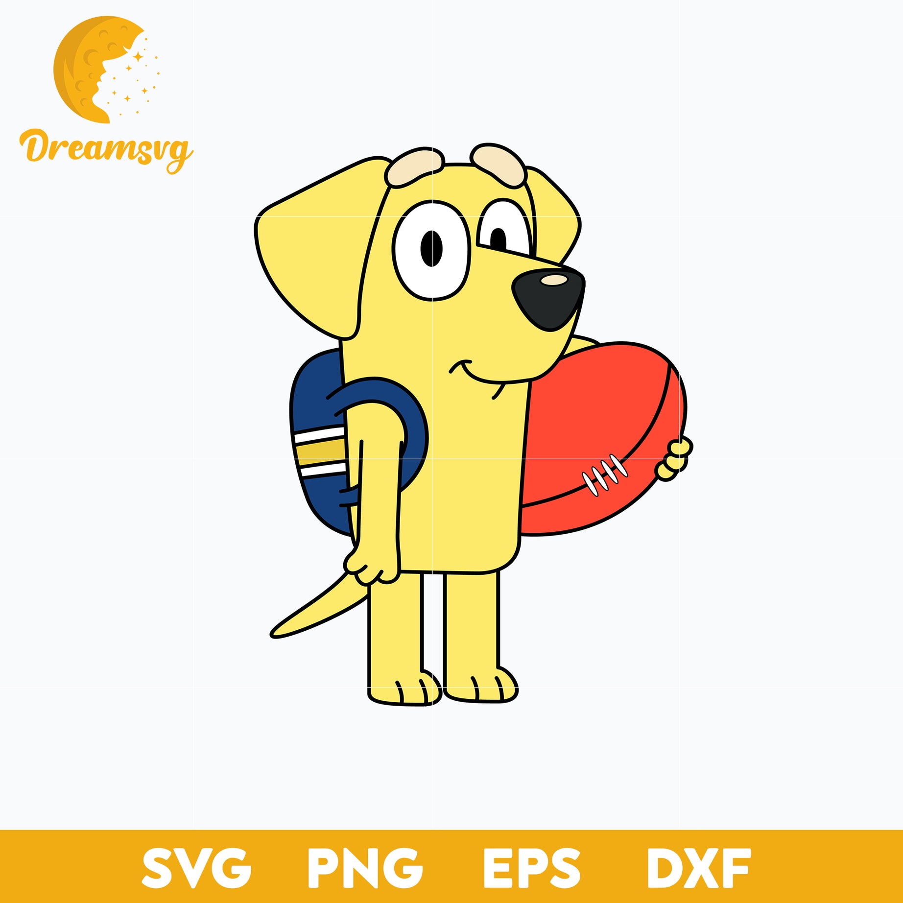 Lucky svg, Bluey Vector, Bluey Alphabeth, Bluey Cutfile, Bluey Clipart, Cartoon svg, png, dxf, eps file