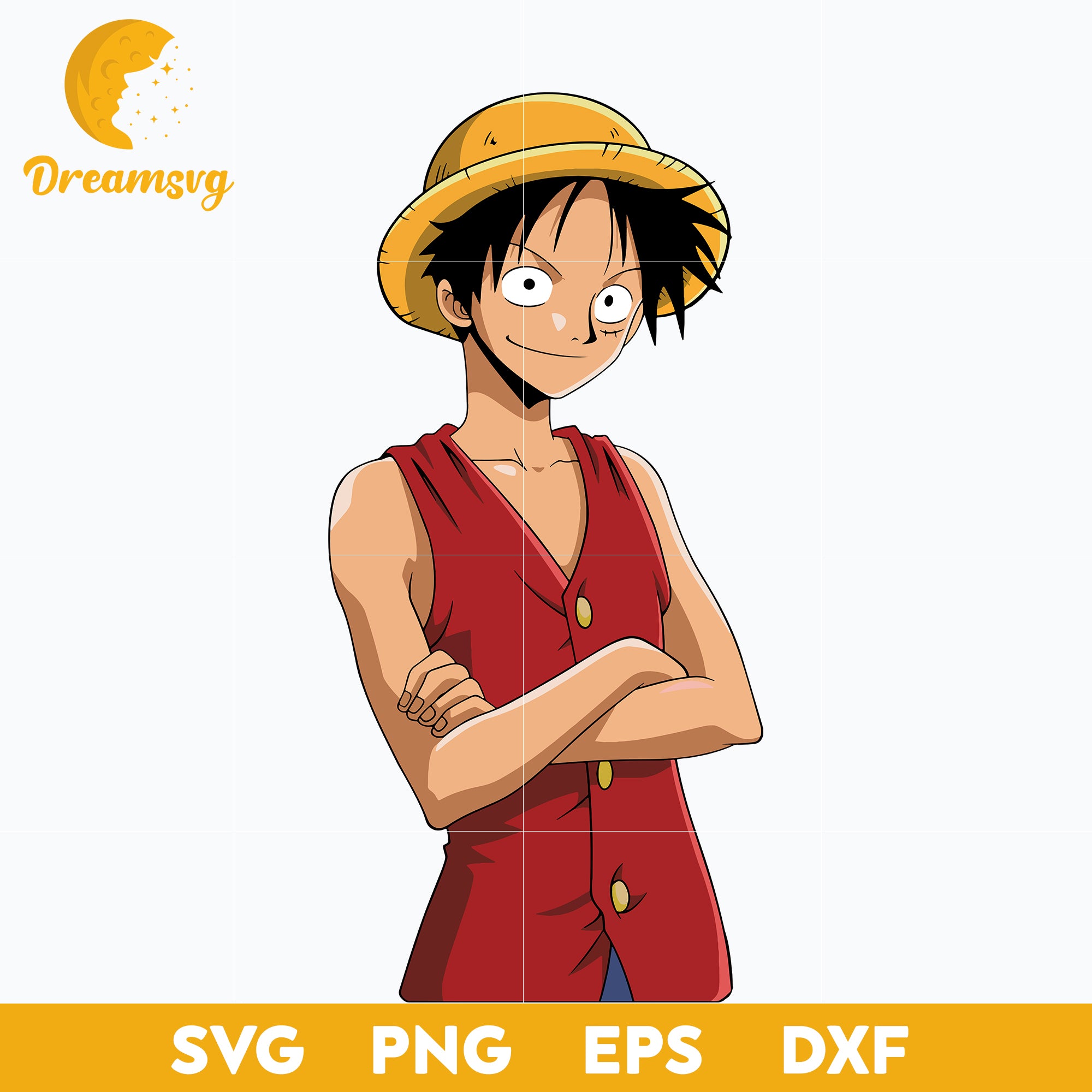 Luffy Svg, Monkey D. Luffy Svg, One Piece Svg, Anime Svg, Anime Manga Svg, One Piece Character Svg, Anime Svg, png, eps, dxf digital download.