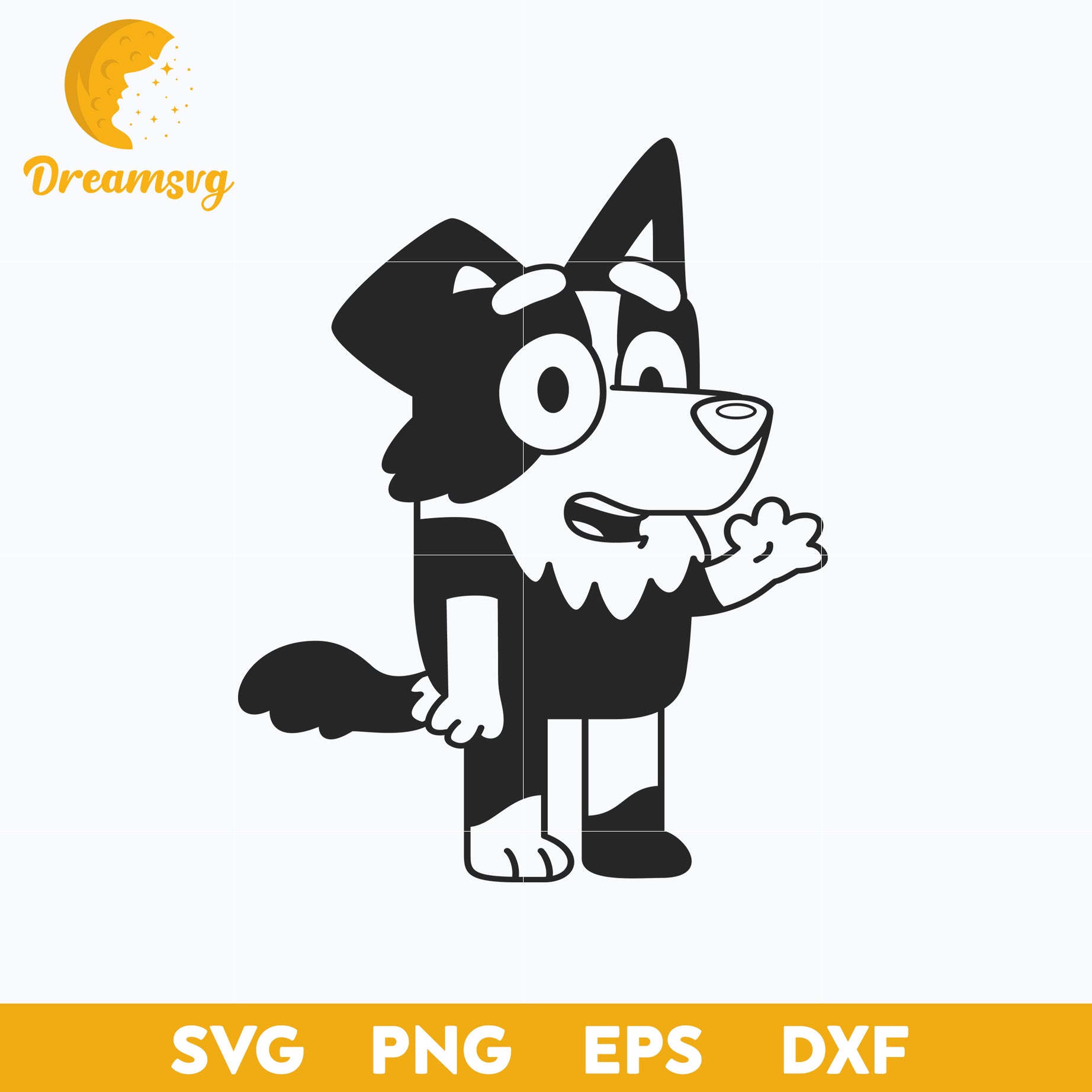 Mackenzie outline svg, Bluey Vector, Bluey Alphabeth, Bluey Cutfile, Bluey Clipart, Cartoon svg, png, dxf, eps file