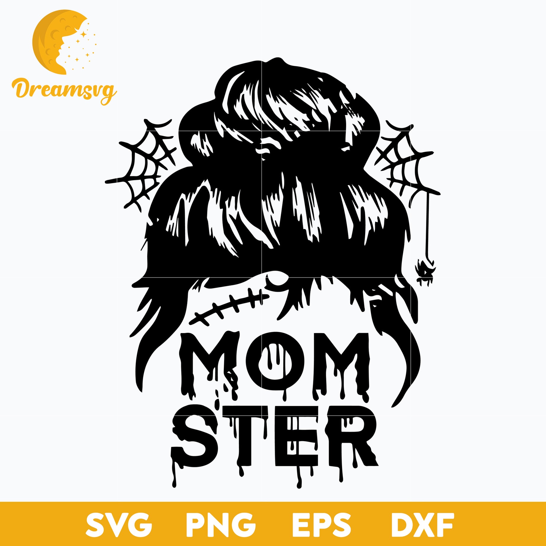 Mama Monster Skull Halloween svg, Halloween svg, png, dxf, eps digital file.