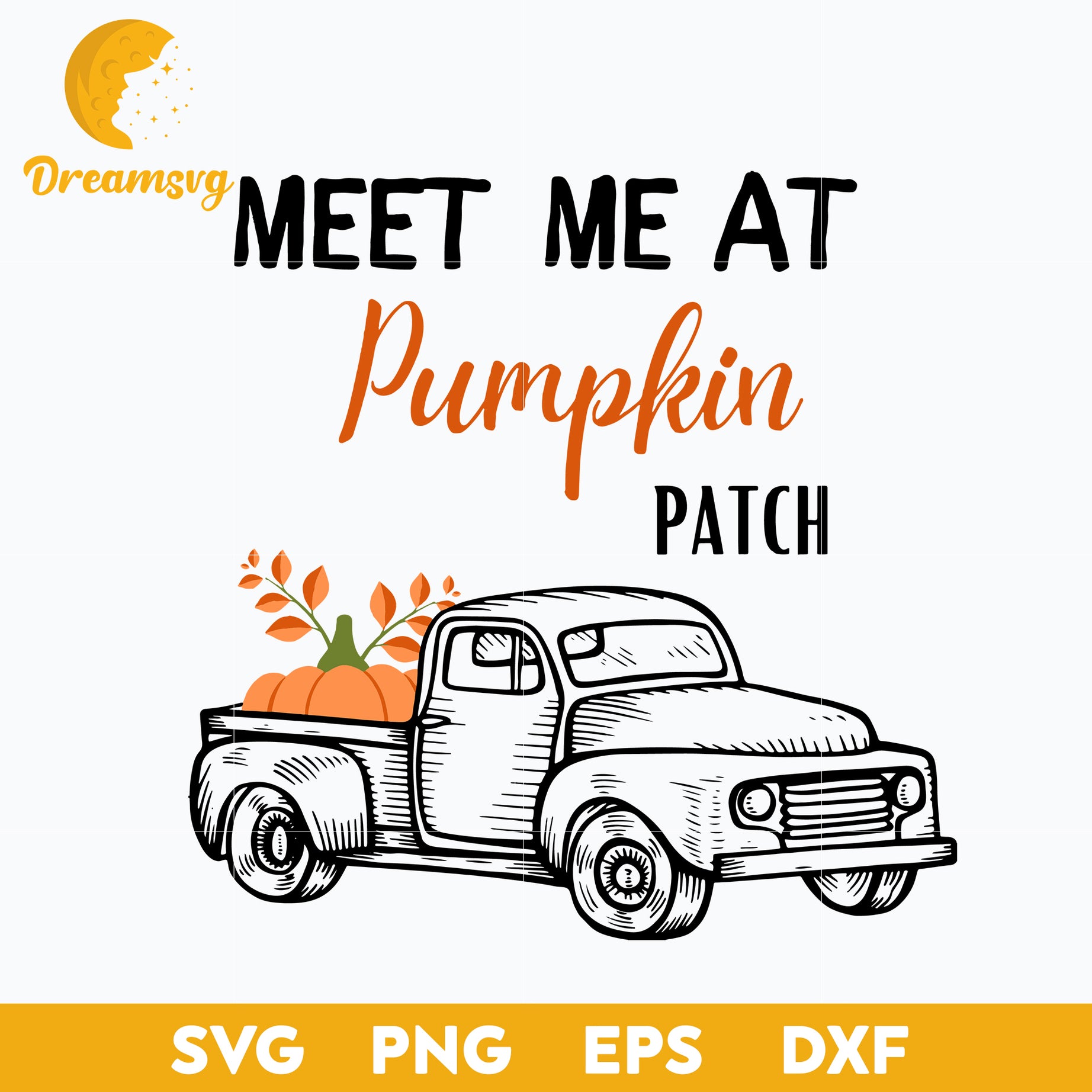 Meet Me At Pumpkin Patch svg, Halloween svg, png, dxf, eps digital file.
