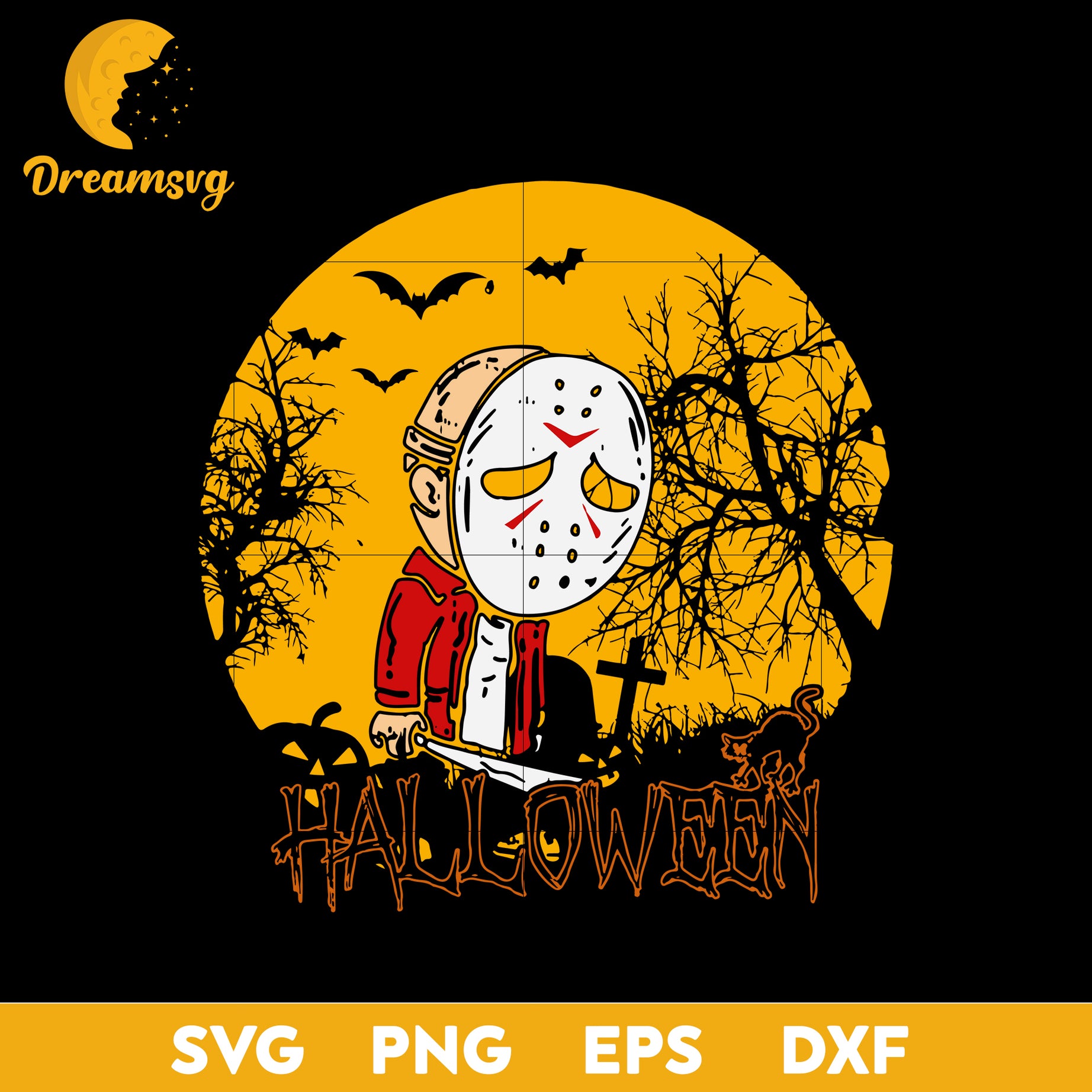 Michael Halloween Moon svg, Halloween svg, png, dxf, eps digital file.