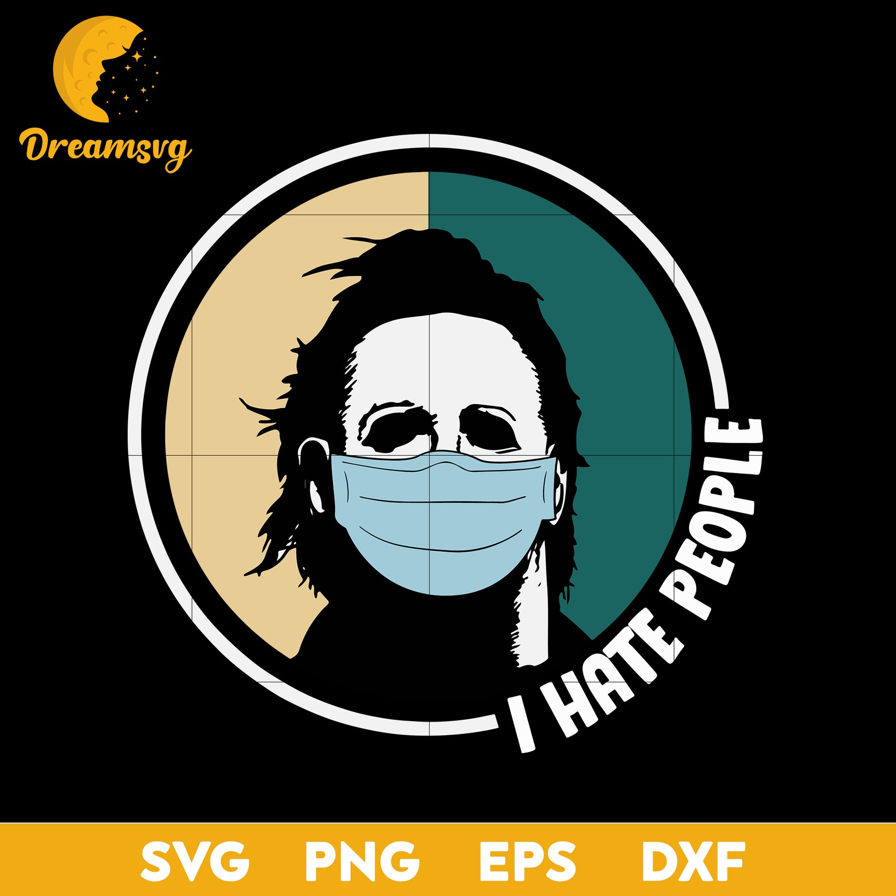 Michael Myers Face Mask svg, Halloween svg, png, dxf, eps digital file.