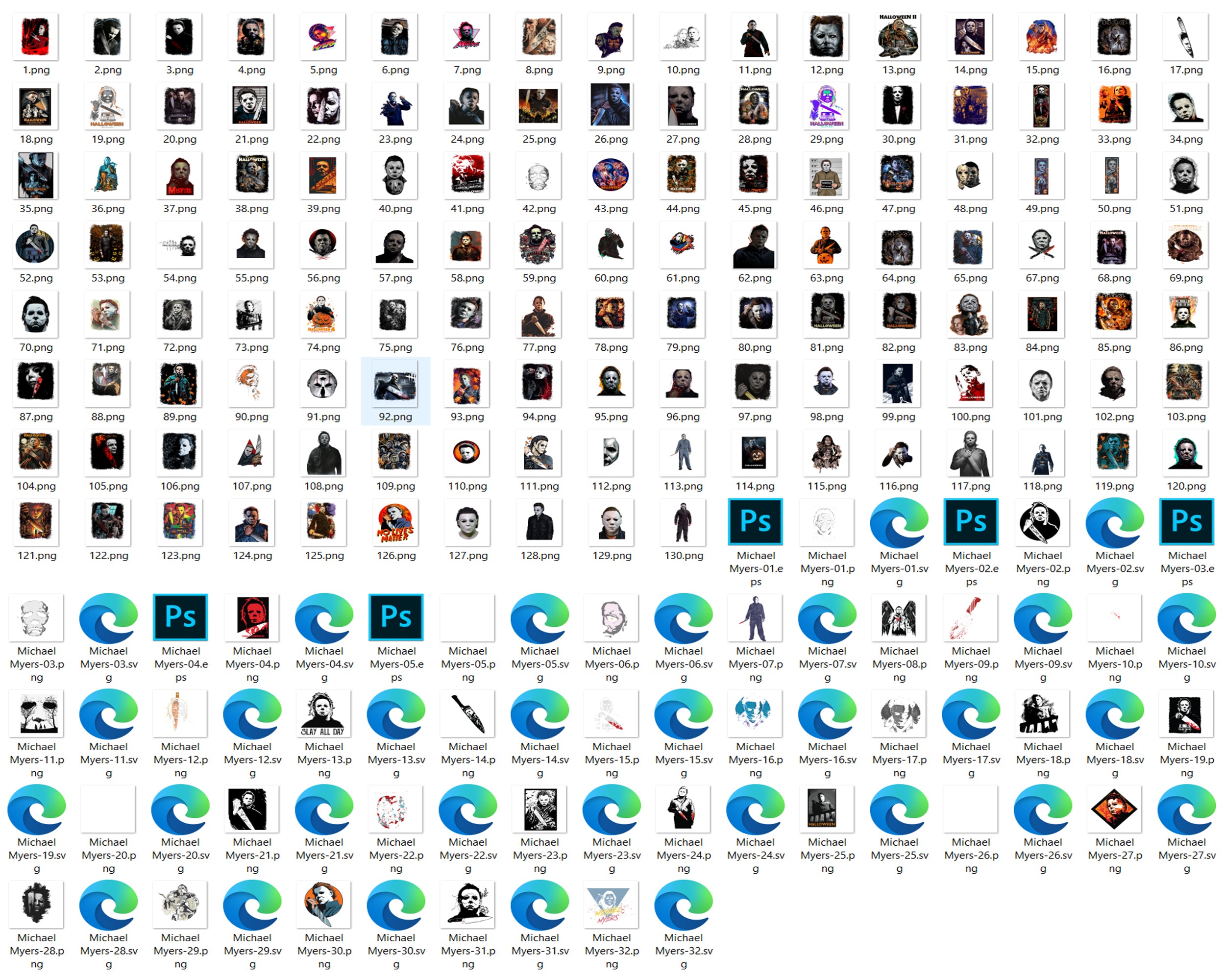 Michael Myers PNG Bundle , Michael Myers Halloween , Scary Halloween, Horror Characters, Halloween svg, png digital file.