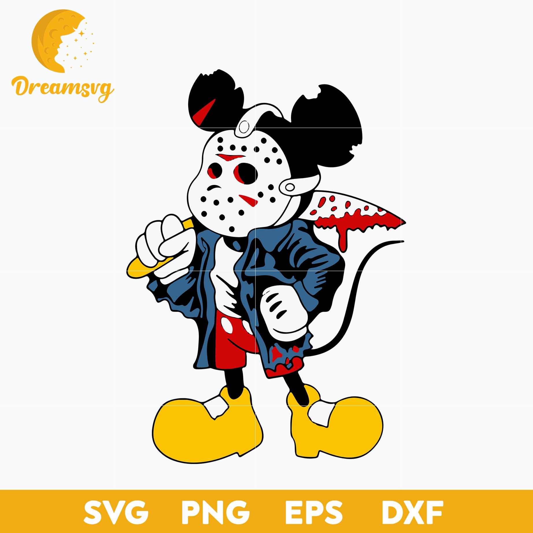 Mickey Jason Horror Halloween svg, Halloween svg, png, dxf, eps digital file.