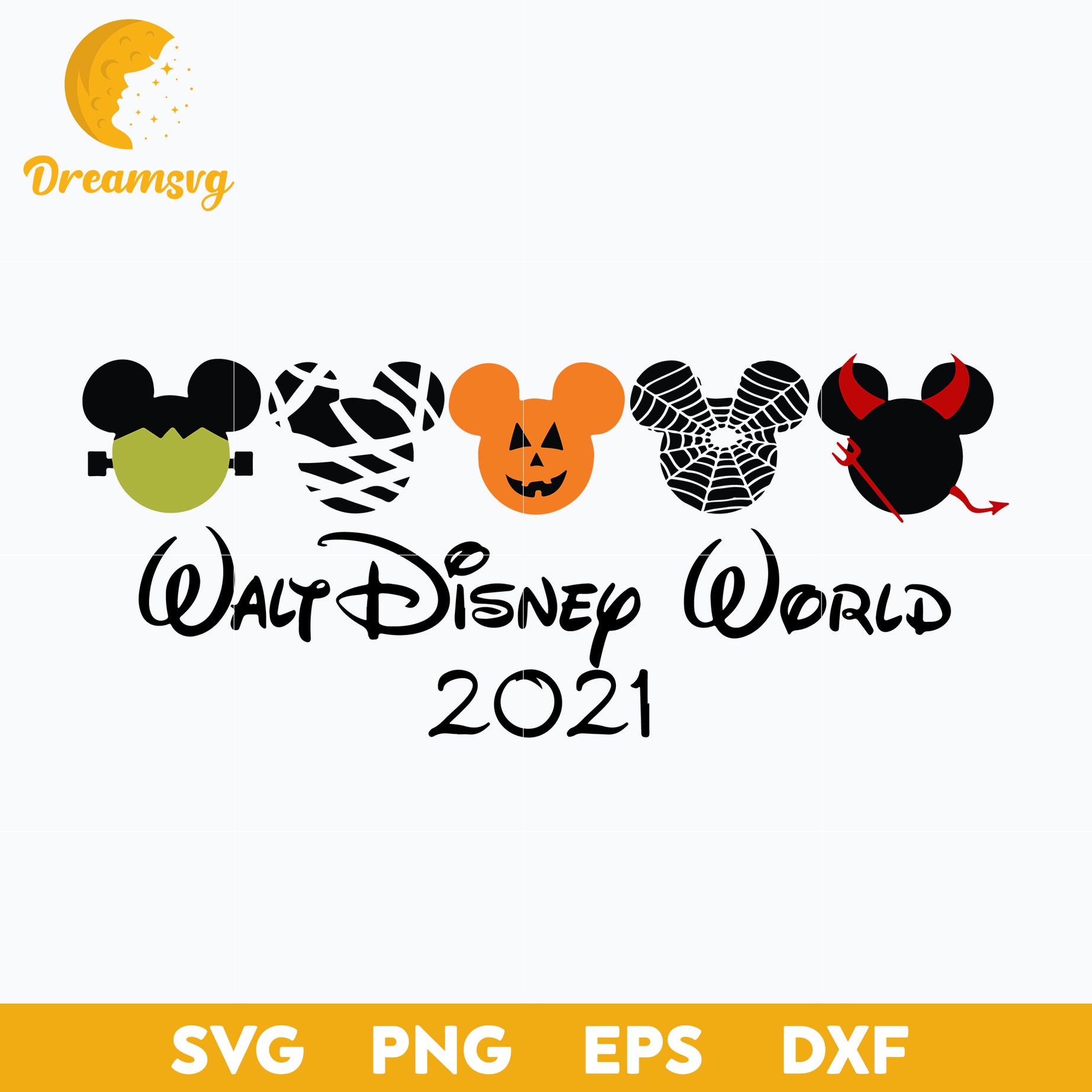 Mickey Mouse Ear Halloween svg, Halloween svg, png, dxf, eps digital file.