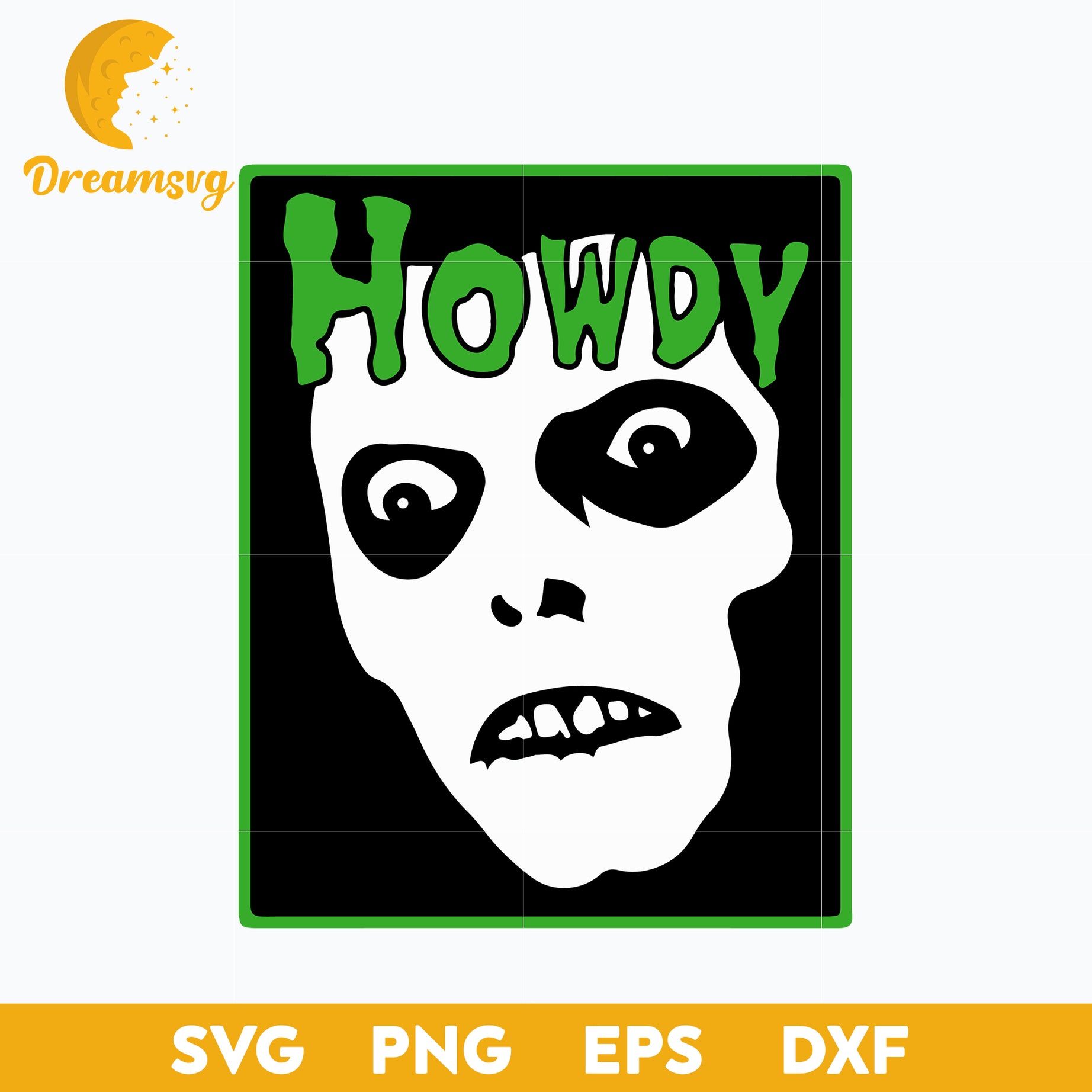 Misfit Howdy Classic Halloween svg, Halloween svg, png, dxf, eps digital file.