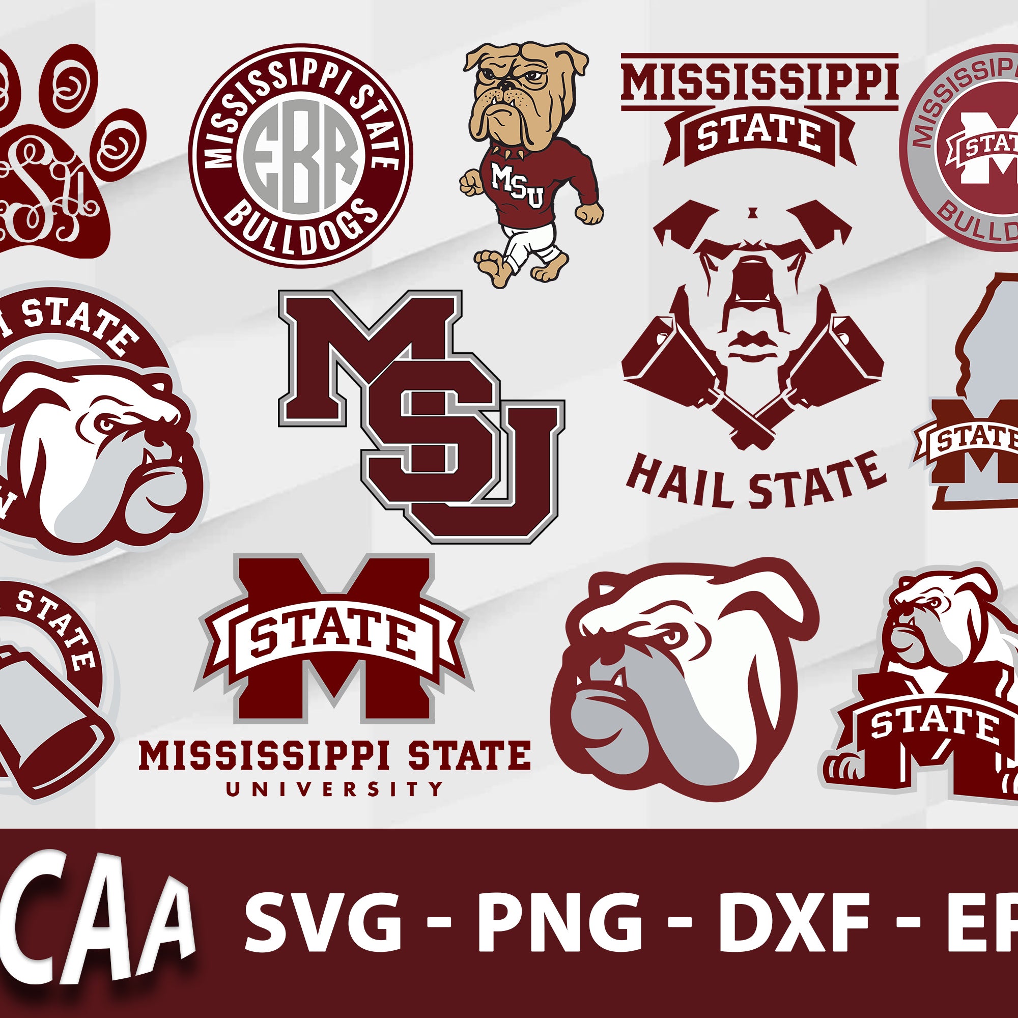 Mississippi State Bulldogs Svg Bundle, Mississippi State Bulldogs Svg, Sport Svg, Ncaa Svg, Png, Dxf, Eps Digital file.