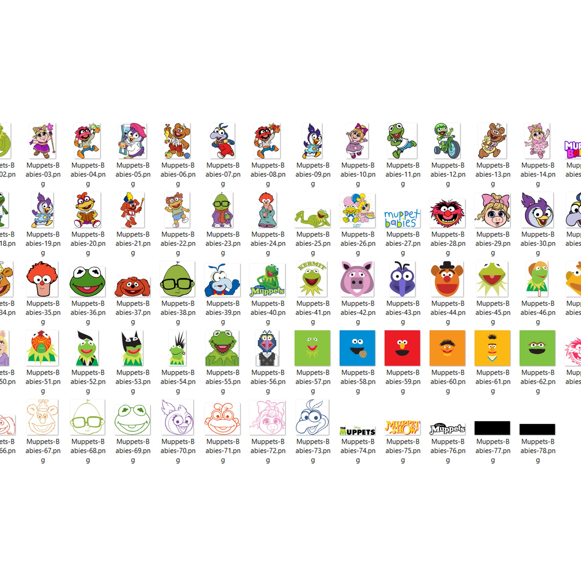 312+ Muppets Babies Svg Bundle, Muppets Babies Svg, Muppets svg, Cartoon svg, png, dxf, eps digital file