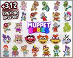 312+ Muppets Babies Svg Bundle, Muppets Babies Svg, Muppets svg, Cartoon svg, png, dxf, eps digital file