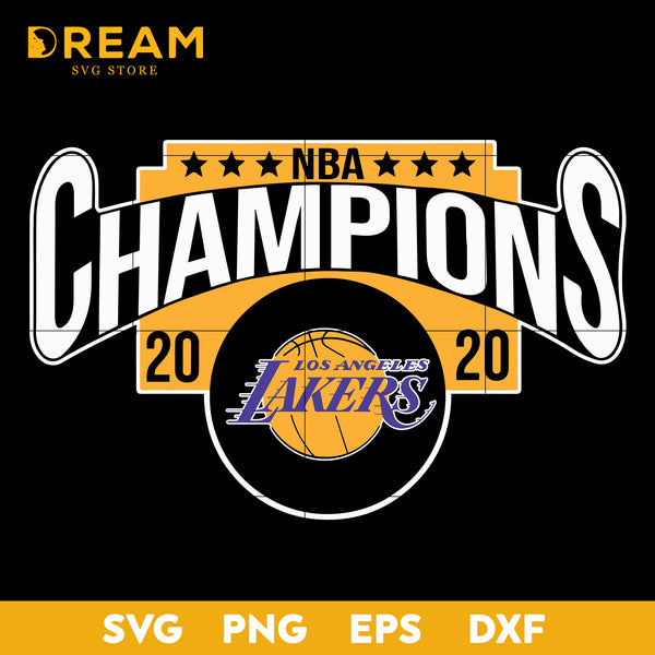 Los Angeles Lakers Champions 2020 Svg, Los Angeles Lakers svg, Lakers svg, NBA svg, png, dxf, eps digital file NBA1510201L