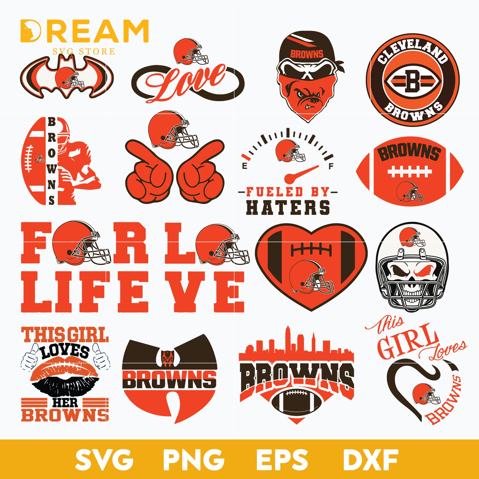 Cleveland Browns bundle svg, Browns bundle svg, Nfl svg, png, dxf, eps digital file NFL01112038L