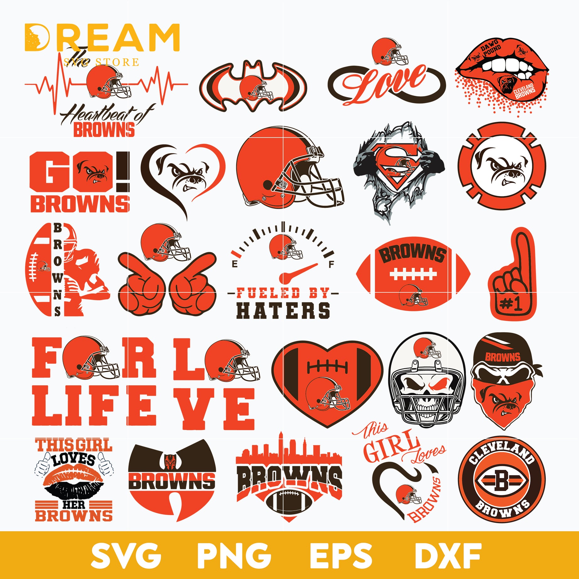 Cleveland Browns bundle svg, Browns bundle svg, Nfl svg, png, dxf, eps digital file NFL01112040L