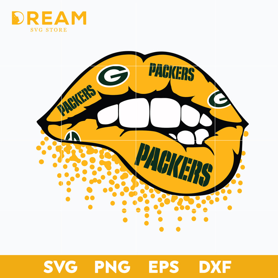 Green Bay Packers lip svg, Packers svg, Nfl svg, png, dxf, eps digital file NFL02102012L
