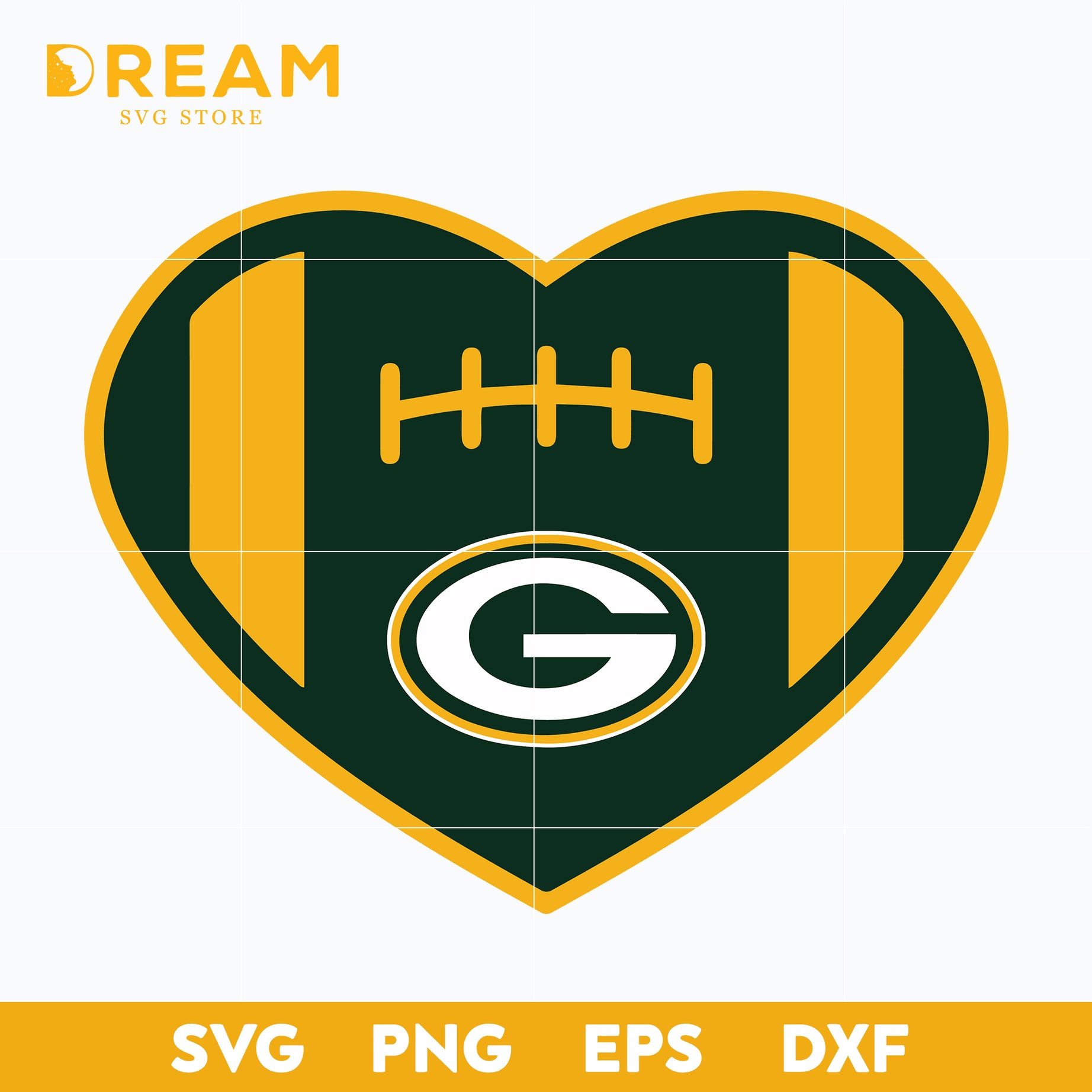 Green Bay Packers heart svg, Packers heart svg, Nfl svg, png, dxf, eps digital file NFL02102020L