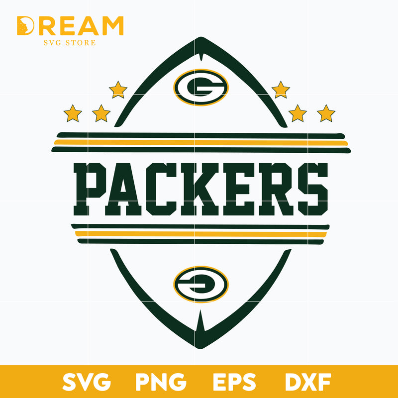 Green Bay Packers ball svg, Packers svg, Nfl svg, png, dxf, eps digital file NFL02102035L