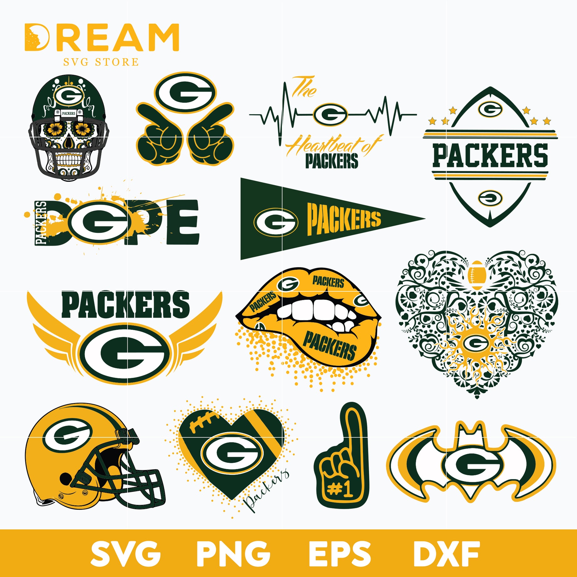 Green Bay Packers bundle svg, Packers svg, Nfl svg, png, dxf, eps digital file NFL02102037L