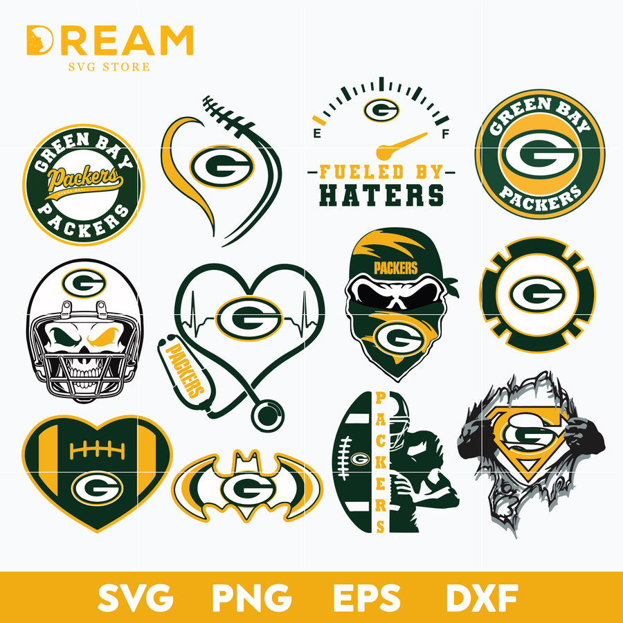 Green Bay Packers bundle svg, Packers svg, Nfl svg, png, dxf, eps digital file NFL02102038L