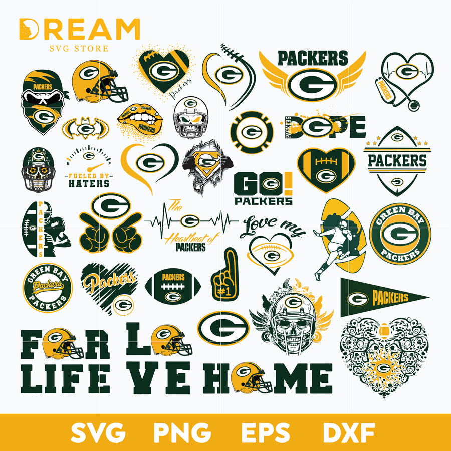 Green Bay Packers bundle svg, Packers svg, Nfl svg, png, dxf, eps digital file NFL02102040L