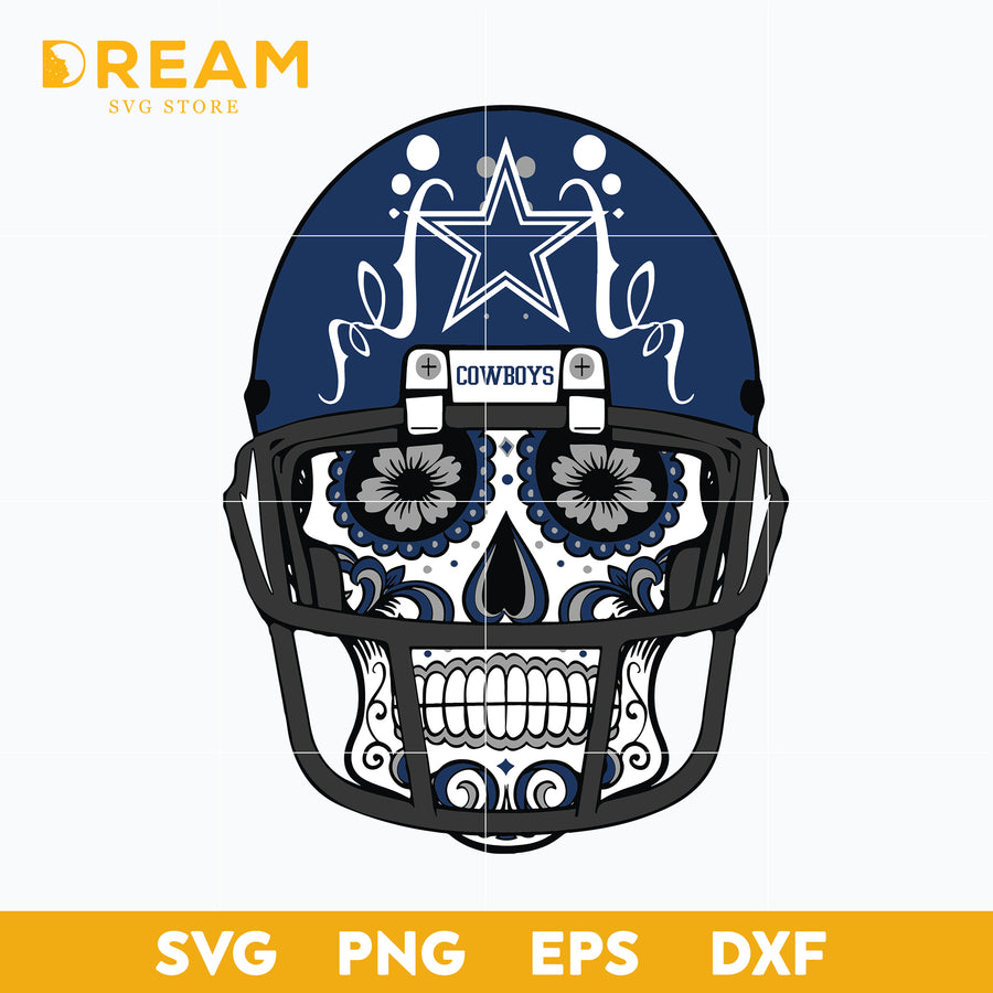 Dallas cowboys skull svg, skull cowboys svg, Nfl svg, png, dxf, eps digital file NFL05102012L
