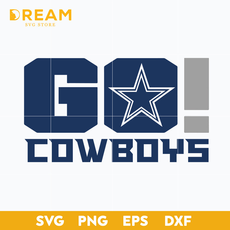 Go cowboys svg, Dallas cowboys svg, cowboys svg, Nfl svg, png, dxf, eps digital file NFL05102017L