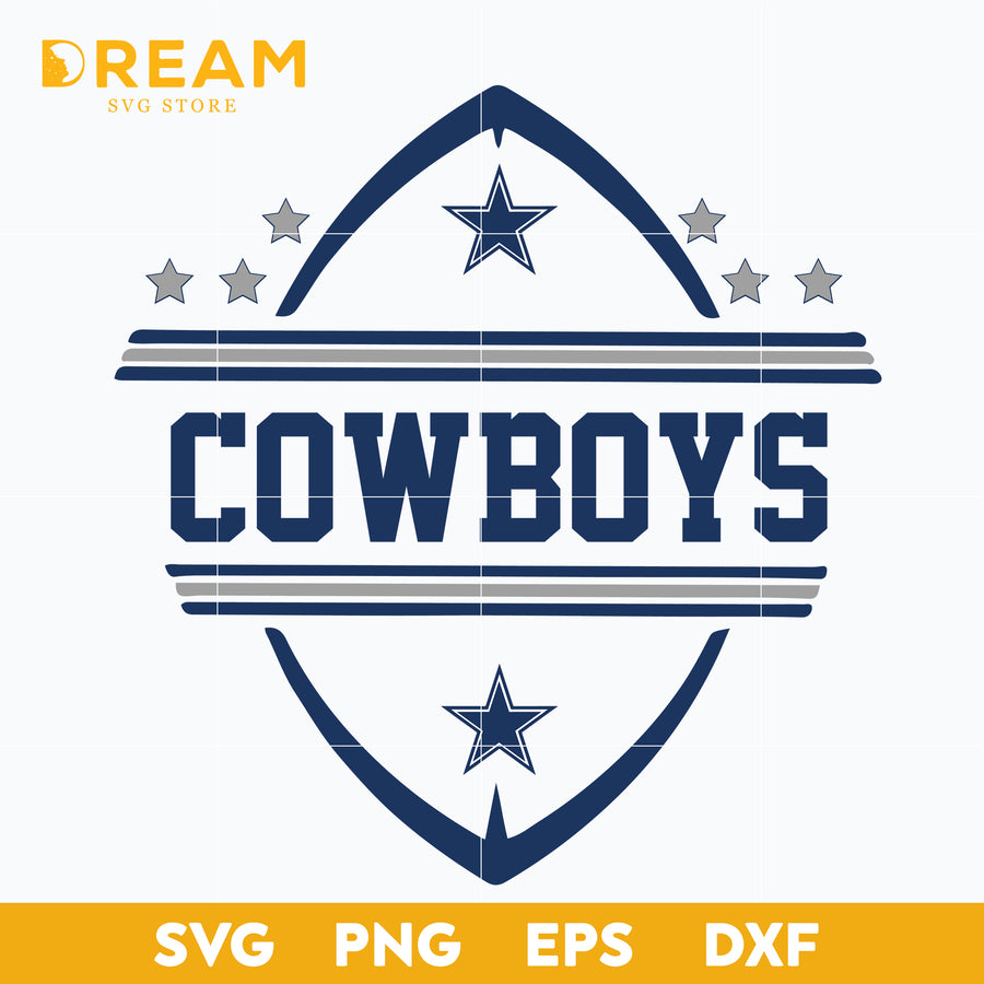 Dallas cowboys Ball svg, cowboys Ball, Nfl svg, png, dxf, eps digital file NFL05102029L