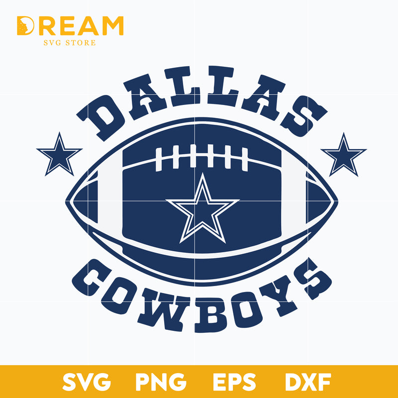 Dallas cowboys Ball svg, cowboys Ball, Nfl svg, png, dxf, eps digital file NFL05102034L