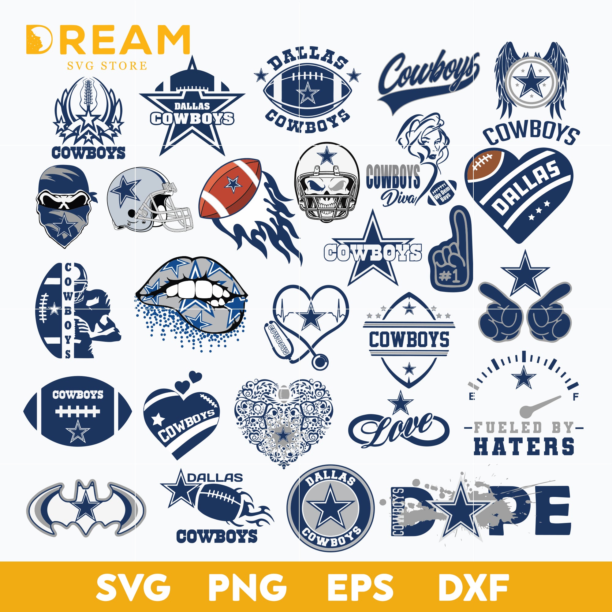 Dallas cowboys bundle svg, Cowboys svg, Nfl svg, png, dxf, eps digital ...
