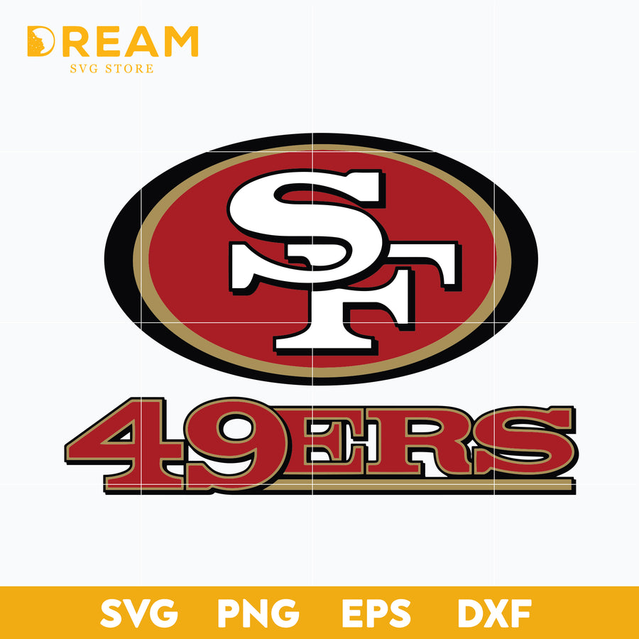 San francisco 49ers logo svg, Nfl svg, png, dxf, eps digital file NFL071020201L