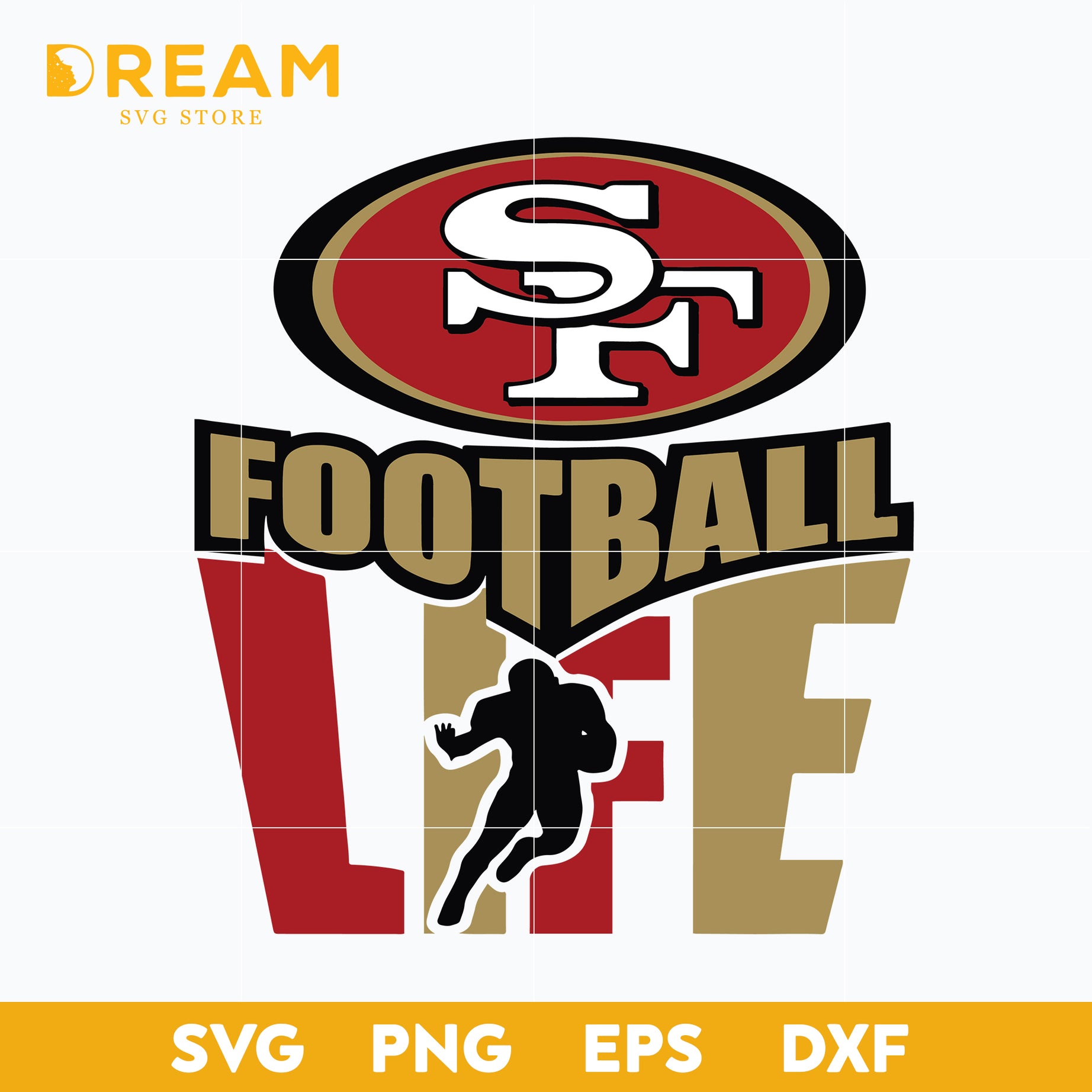 Logo san francisco 49ers SVG file, PNG file, EPS file, DXF file