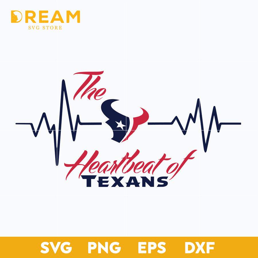 The heartbeat of texans svg, Houton texans svg, Texans svg, Nfl svg, png, dxf, eps digital file NFL1010201L